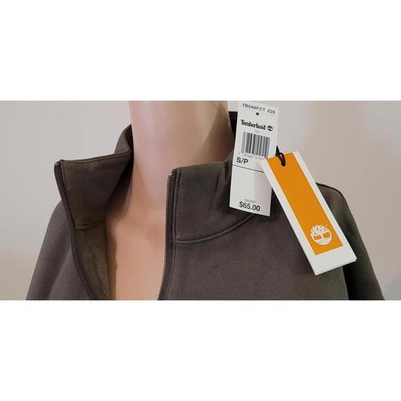 Timberland Men Women Unisex Authentic Fit Quarter Zip Sweatshirt Hoodie Size S/P - Picture 3 of 9